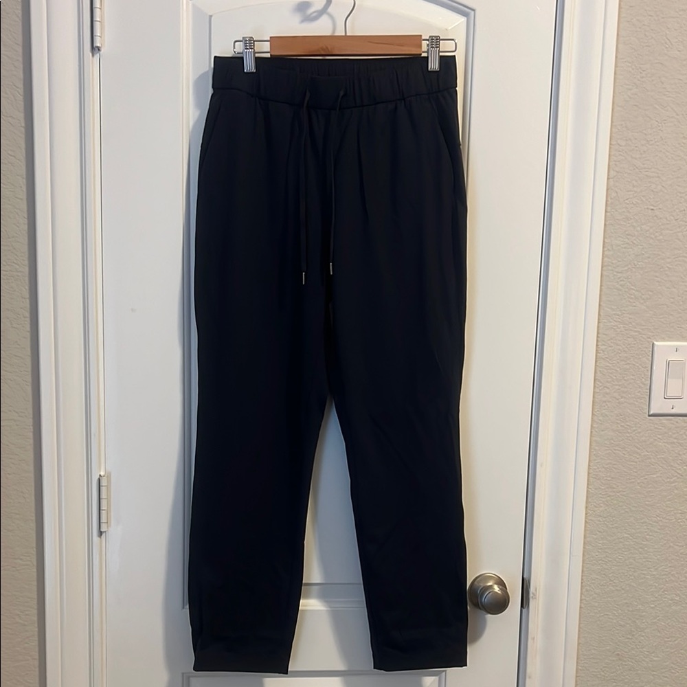 CRZ YOGA Black Sweatpants with Elastic Waistband